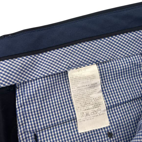 Banana Republic Navy Non Iron Tailored Slim Fit Pants Sz 33x30 - Picture 3 of 4